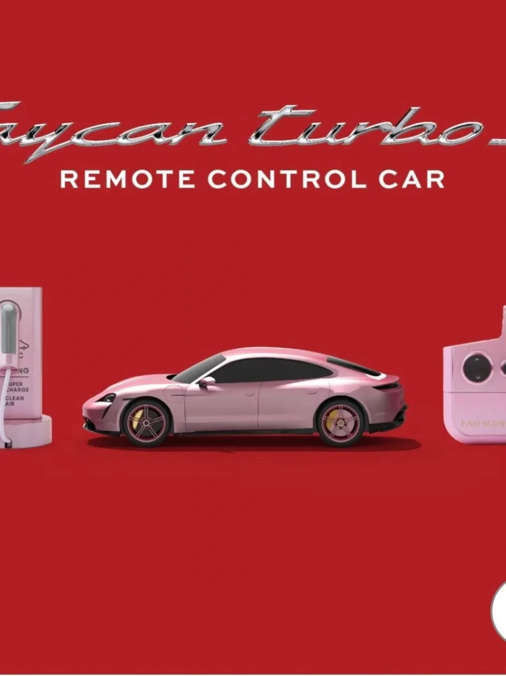 FAO Schwarz Pink Remote Control Electric Sports Car
